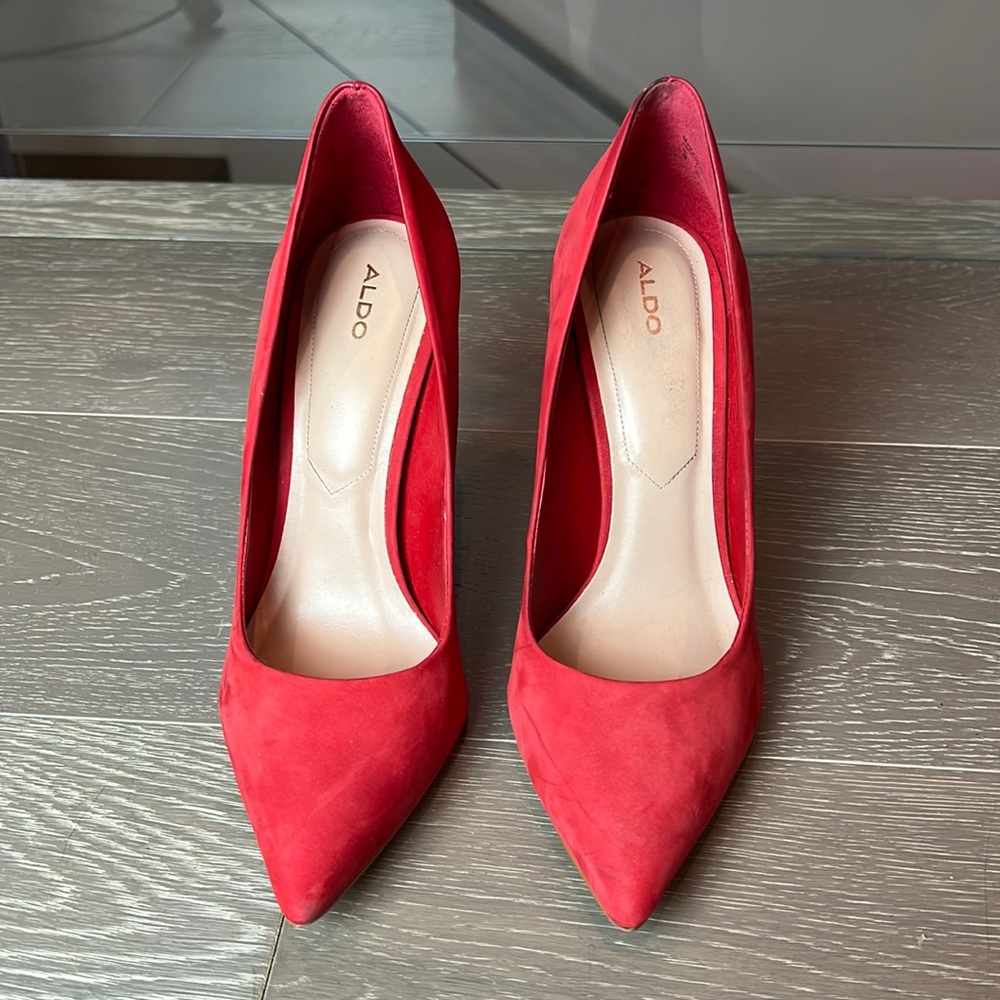 Red Aldo Heels